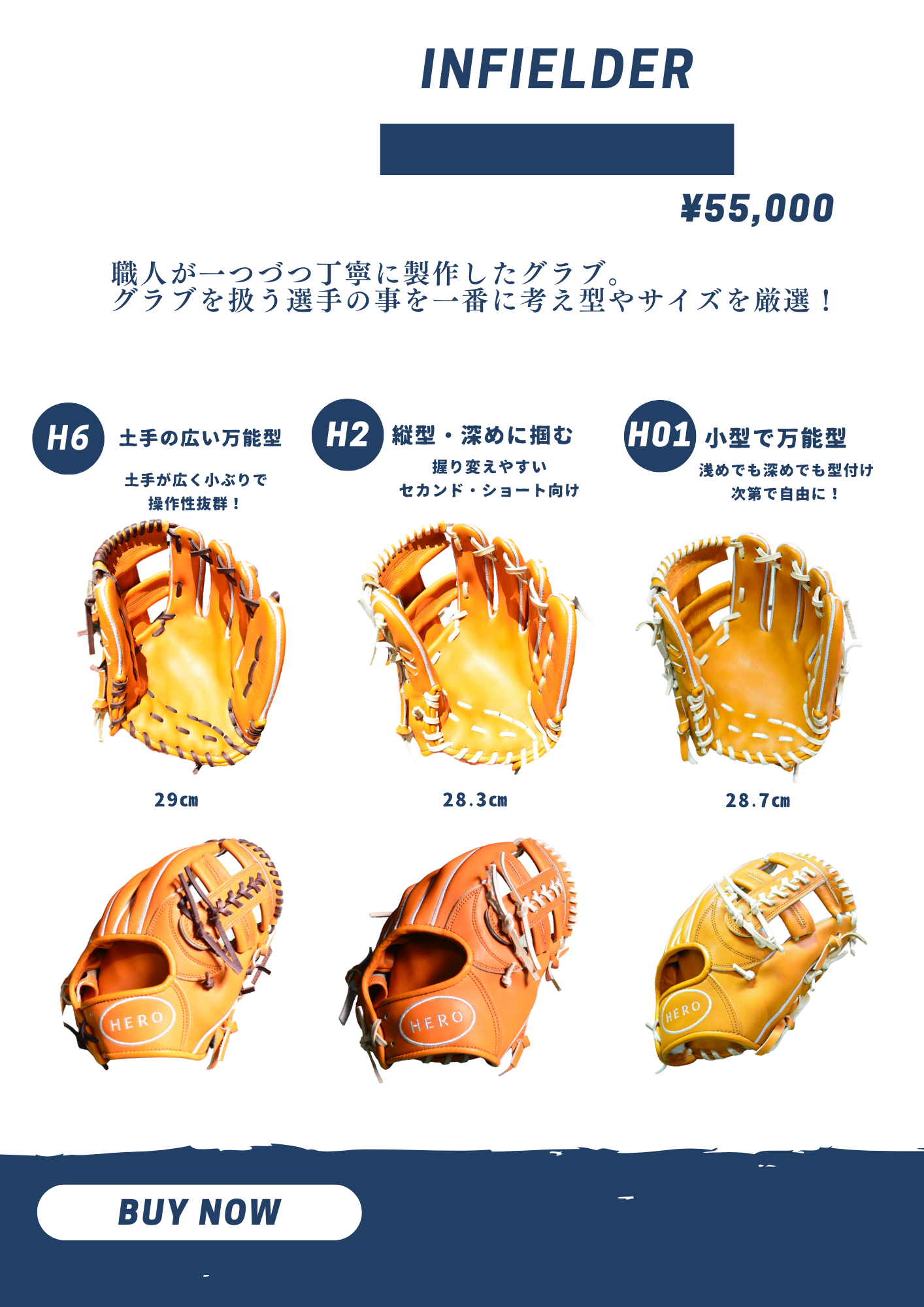 ヒロ　キャッチャーミット　ハンドメイド HERO HERO キャッチャーが作るキャッチャーミット | HERO
